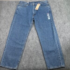 Levis Jeans Mens 44x32‎ (Fits 43x31) Blue 550 Relaxed Fit Tapered Leg